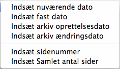 Indsæt tekstfelt