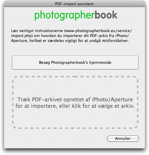 PDF-import assistent