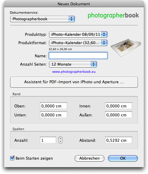 iPhoto-Kalender