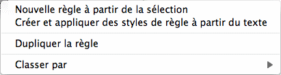 Fonctions de règles avancées