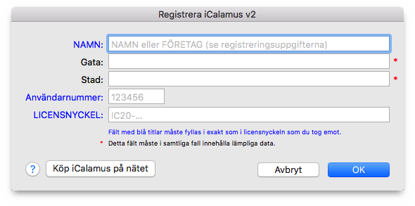 Registrering